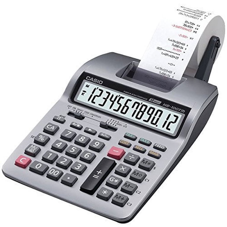 【中古】「非常に良い」Casio HR100TM プリンター電卓(12桁) 並行輸入品 [並行輸入品] Casio HR-100TM Two-Color Portable Printing Calculator, Black/Red