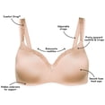 thumbnail image 3 of Bra Playtex Secrets para mujer da forma y soporte a Balconette, 3 of 3