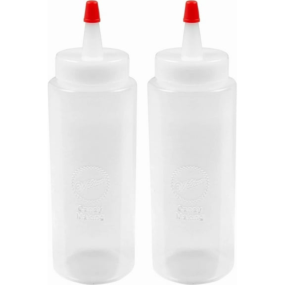 6Oz White Kitchen Condiment Squeeze Bottles For Precise Portioning And Storage