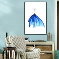 thumbnail image 4 of IDEA4WALL Framed Canvas Prints Wall Art Fashion Design of Navy Blue Dress for Living Room, Bedroom, Office Ready to Hang - 16x24 inches, 4 of 4