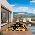 thumbnail image 2 of Vintage Sunflowers Outdoor Rug 5x7 Ft, Non Slip Washable Area Rug, Elegant Pastoral Botanical Watercolor Patio Rugs Carpet Runner, Large Floor Mat for Indoor/Outdoor Deck Porch Camping, 2 of 8