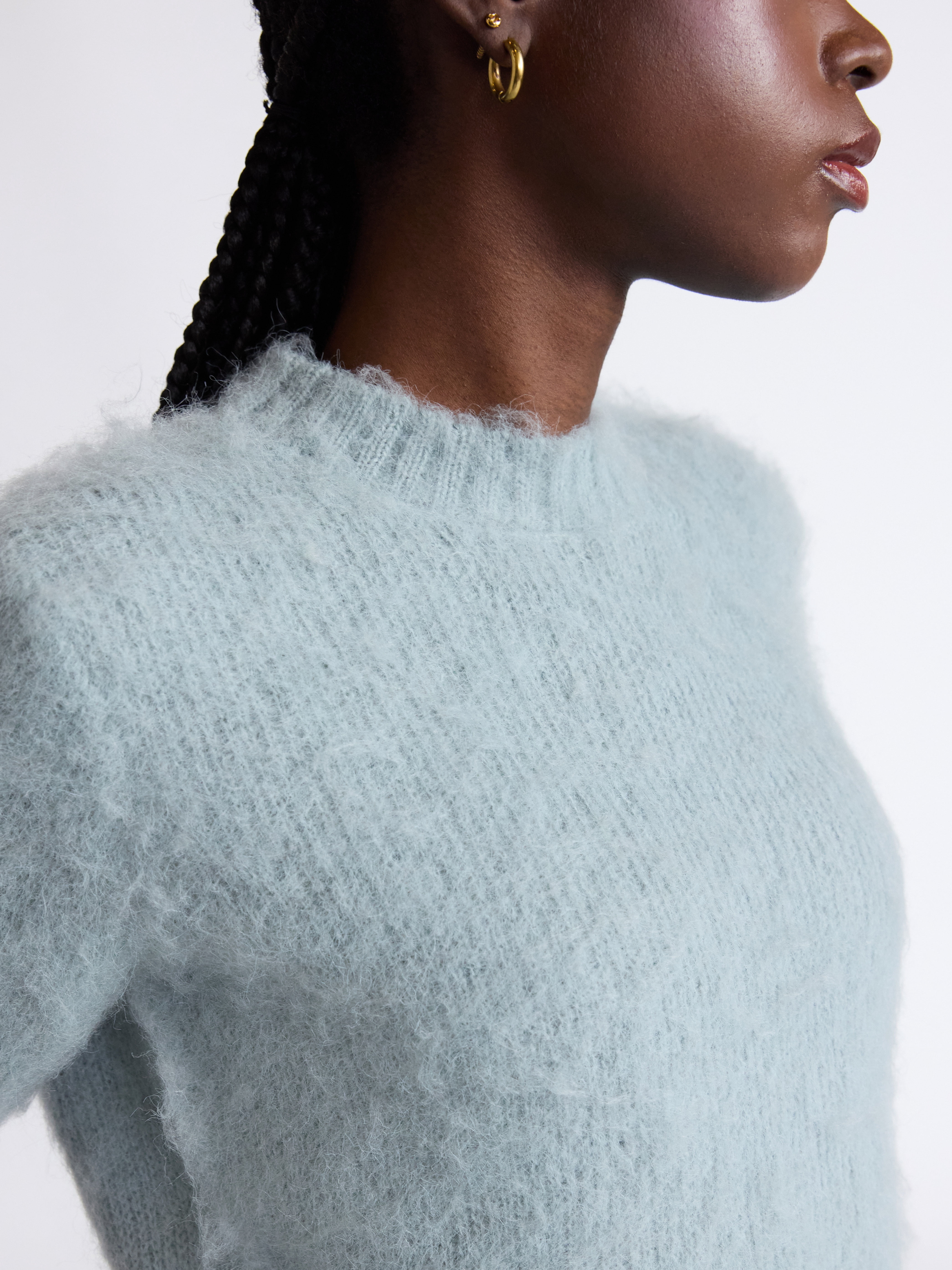 Scoop Women's and Women’s Plus Fluffy Sweater with Short Sleeves, Lightweight, Sizes XS-4X