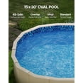 thumbnail image 2 of VEVOR Oval Pool Liner 15x30ft Overlap Style Pool Liner 54in Wall Height Durable, 2 of 9