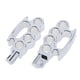 thumbnail image 2 of Universal Motocicleta Mini Trail Bike Pedal Clavijas Plata Para Harley, 2 of 8