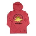 thumbnail image 2 of Maui and Sons Girls LS Hooded Sunshirt, Outside Adventure Swim Hoodie, Coral, Active UVwear, 2 of 2