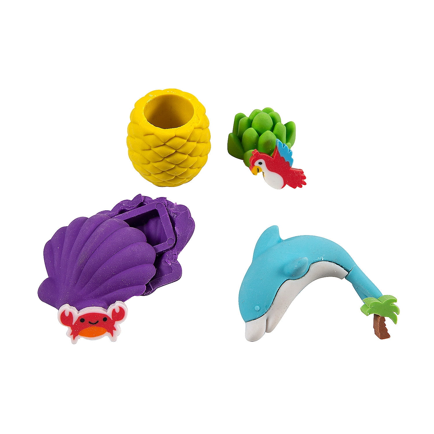 Tropical Surprise Inside Erasers