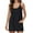 Black, variant on Weardear Womens Summer Sleeveless Mini Dress V Neck Spaghetti Strap Sundress Athletic Short Dress with Pockets