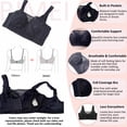 thumbnail image 6 of BIMEI Women Mastectomy Bra Breast Prosthesis with Pockets Wirefree Comfort Plus Size Everyday Bra 2437,Black,34 for B/C/D, 6 of 6