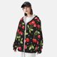thumbnail image 3 of Balery Sweet Red Cherry Sudadera ligera de manga larga con capucha y protección solar UPF 50+ para hombre y mujer, ideal para pesca y running-XX-Large, 3 of 7