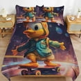 thumbnail image 2 of Duvet Cover Queen Size Q-version Funny Little Yellow Duck 3 Pcs Duvet Cover Set Bedding Sets Queen Soft Breathable, 2 of 6