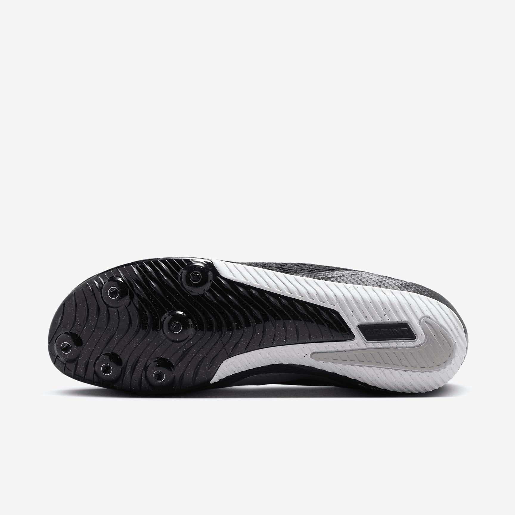 Nike Zoom Rival Track & Field Sprinting Spikes FZ9663-001, Black/Black/Metallic Silver Size 12