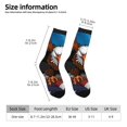 thumbnail image 2 of Vsdgher Cartoon Bald Eagle USA Crew Socks for Men & Women, Breathable Casual Athletic Ankle Socks, 2 of 6