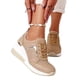 thumbnail image 5 of Zapatos de cuña informales de gran tamaño con tira dorada, zapatillas cómodas antideslizantes para correr para mujer, uso diario, 5 of 5