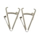 thumbnail image 2 of 2 unidades de calibrador de grasa corporal, dispositivo de medición de pliegues cutáneos para fitness, forma de Y, preciso Escala única blanca, 2 of 9