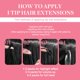 thumbnail image 5 of Extensiones de cabello GOO GOO I Tip 14 cm, 50 g, 100S, cabello verde real, 5 of 8