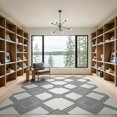 thumbnail image 2 of ODIKA 9'x12' Washable Area Rug Non-Shedding, Easy Care Large Bound Symmetrical Repeating Muted Fuzzy Pink Fluffy for Master Suite, California King, Under Bed, 2 of 7