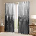 thumbnail image 2 of Homewish Painting Graffiti Black Out Curtains,Minimalist Stripes Lines Curtains Pack of 2 (42x63 Each),Gray White Bedroom Curtains For Girl Boys,Super Cozy Room Decor, 2 of 6