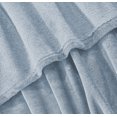 thumbnail image 2 of Velvet Plush Blanket Light Blue Full/Queen 86x86, 2 of 3