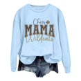 thumbnail image 1 of WEAIXIMIUNG Chandails en Molleton Mignons pour Femmes Preppy Automne et Hiver 2024 Col Rond Mode Imprimé Lettre Chemise Manches Longues Mode Décontractée Pull Mode Sortie, 1 of 4