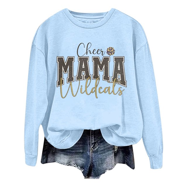 WEAIXIMIUNG Chandails en Molleton Mignons pour Femmes Preppy Automne et Hiver 2024 Col Rond Mode Imprimé Lettre Chemise Manches Longues Mode Décontractée Pull Mode Sortie