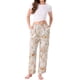thumbnail image 2 of Pantalones de lounge para mujeres INSPIRE CHIC con patrón de flores y puntos, pantalones de pierna ancha, cintura elástica con bolsillo, pijama de noche XL floral, 2 of 6