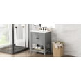 thumbnail image 5 of 24" Grey Modern Bathroom Vanity with Elegant Ceramic Sink and Easy Assembly for Bathroom, 5 of 7