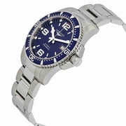 Longines HydroConquest 21 mm Mens Stainless Steel Divers Wristwatch, Blue, L37424966
