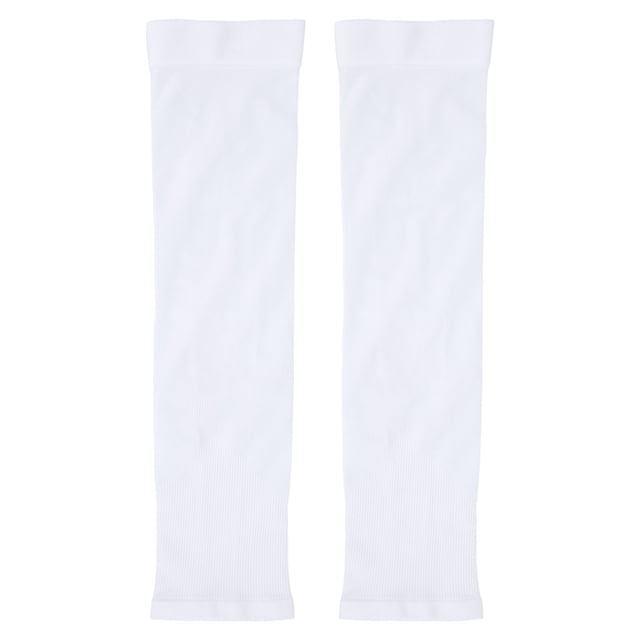 Mangas de seda de hielo de verano Mangas de protección solar para deportes al aire libre para hombres y mujeresBlanco