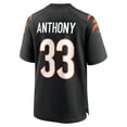 thumbnail image 3 of Men's Nike Daijahn Anthony  Black Cincinnati Bengals  Game Jersey, 3 of 6