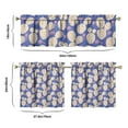 thumbnail image 6 of Cactus Design Kitchen Curtain Set 3pcs, 27.5x24 Inch Polyester Valance and Tier Drapes for Small Window, Spring Holiday or Everyday Decor, 6 of 6