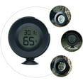 thumbnail image 3 of REOFLYUP Thermometers Hygrometer for Reptile 1Pack Rectangular Shape Abs Material Black Color, 3 of 8