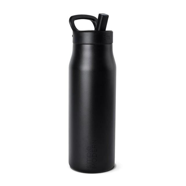 Botella de agua Simple Modern Mesa Signature de 1 litro con revestimiento de cerámica