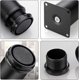 thumbnail image 3 of 4 Pieces Adjustable Furniture Legs, Round Furniture Feet Metal Stainless Steel Sofa Leg Table Feet, Adjustable Height 0-15mm, 50*80mm Black, 3 of 5