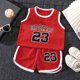 thumbnail image 1 of MKLEKYY conjunto de Baloncesto de Verano para Niños y Niñas, Chaleco de Malla y Pantalones Cortos, Ropa Deportiva Ligera para Niños Pequeños, 1 of 3