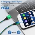thumbnail image 6 of Android Charger Cable,Micro USB Cable 2 Pack 6FT USB A to Micro Cable with 2-Pack USB Wall Charger, KIGPOZI Fast Charging USB Plug Compatible with Samsung Galaxy S7 S6 J8 J7 Note 5,Kindle, LG (Green), 6 of 7