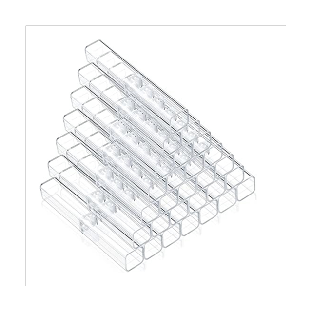 Plastic Clear Acrylic Pen Case, Gift Empty Pencil Boxes Plastic Pen Storage Transparent Plastic Pencil Boxes (40 Pieces)