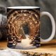 thumbnail image 4 of Taza Festiva onlyliua para Interior/Exterior Cerámica Apta para Microondas y Lavavajillas 12 Oz, 4 of 7