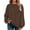 Coffee Brown, variant on Eytino Sweatshirts for Women Oversized Sweatshirt Fall Long Sleeve Tops Casual Crewneck Sweatshirts with Pockets Brown