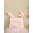 thumbnail image 6 of Newborn Infant Baby Girl Romper Dresses 6 9 12 18 Playwear Tie Up Straps Jumpsuit Sleeveless Mesh Bodysuits Tutu Dresses Summer Clothes with Headband, 6 of 8