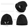 thumbnail image 6 of Beanie with Goggle Knitted Ski Hat Boggle Fall Outfits for Man & Women, 6 of 6