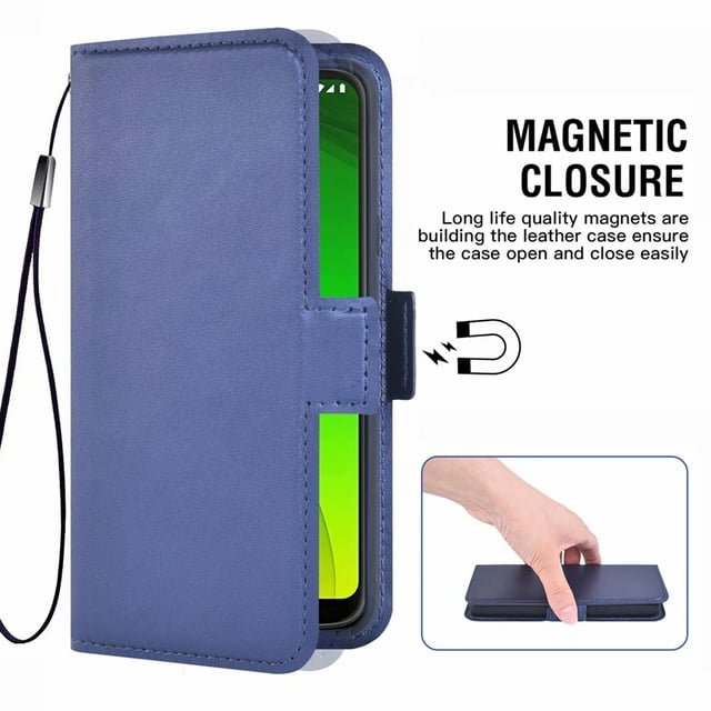 Mobile Phone Cover for Motorola Moto G7 Power Mobile Phone Cover, Motorola Moto G7 Power Cover Leather Mobile Phone Case for Motorola Moto G7 Power, Flip-Up Case, Blue