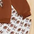 thumbnail image 6 of REgarm Toddler Girl Clothes Fall Winter Outfits for Girls Cute Print Sweatshirt + Flared Pants Set 2 Piece (Brown,5-6 Years), 6 of 7