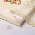 thumbnail image 4 of Decorative Red Floral Print Lace Water Resistant Tablecloth Wrinkle Free and Stain Resistant Fabric Tablecloths for Kitchen Room 60 Inch by 120 Inch, 4 of 6