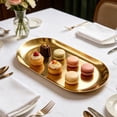 thumbnail image 4 of Serving Tray for Kitchen Countertop Table and Home Use, Silver, 11.8 x 3.9 in, Gold, 4 of 9