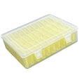 thumbnail image 4 of Caja de almacenamiento de joyería transparente, estuche de almacenamiento de joyería, 30 compartimentos, práctico con tapa, contenedor de cuentas para Amarillo, 4 of 9