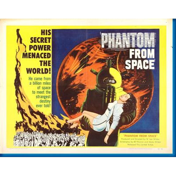 Phantom From Space Movie Poster Art Poster 24x36 Unframed, Age: Adults, Rectangle Poster Time
