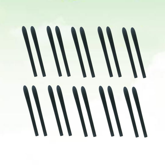 LOLIPPYY 10Pair Replacement Glasses Temple Cover Silicone Material Anti Slip Black Eyewear Sleeve