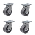 thumbnail image 1 of SY America Heavy Duty Steel Cast Iron Wheel Metal Swivel Plate Caster Wheels Heavy Duty High-Gauge Steel, 1 of 4
