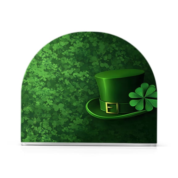 Ryvnso St Patrick Leaves Acrylic Napkin Holder Table Kitchen Paper Tissue Organization