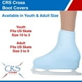thumbnail image 2 of CRS Cross Boot Covers for Skates - High Quality Lycra Skate Covers. Protect and be Performance Ready for Figure Skating, Ice Skating, Roller Skates. (Bracket Blue, Youth), 2 of 5
